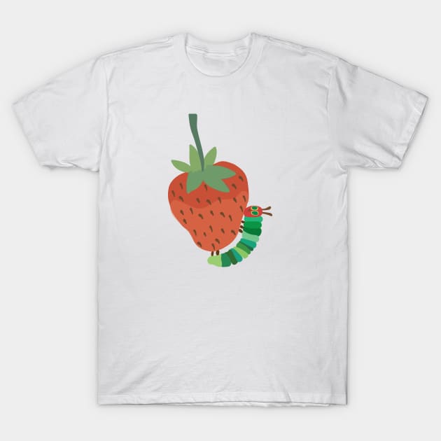 The very hungry caterpillar - Strawberry T-Shirt by FoxtrotDesigns